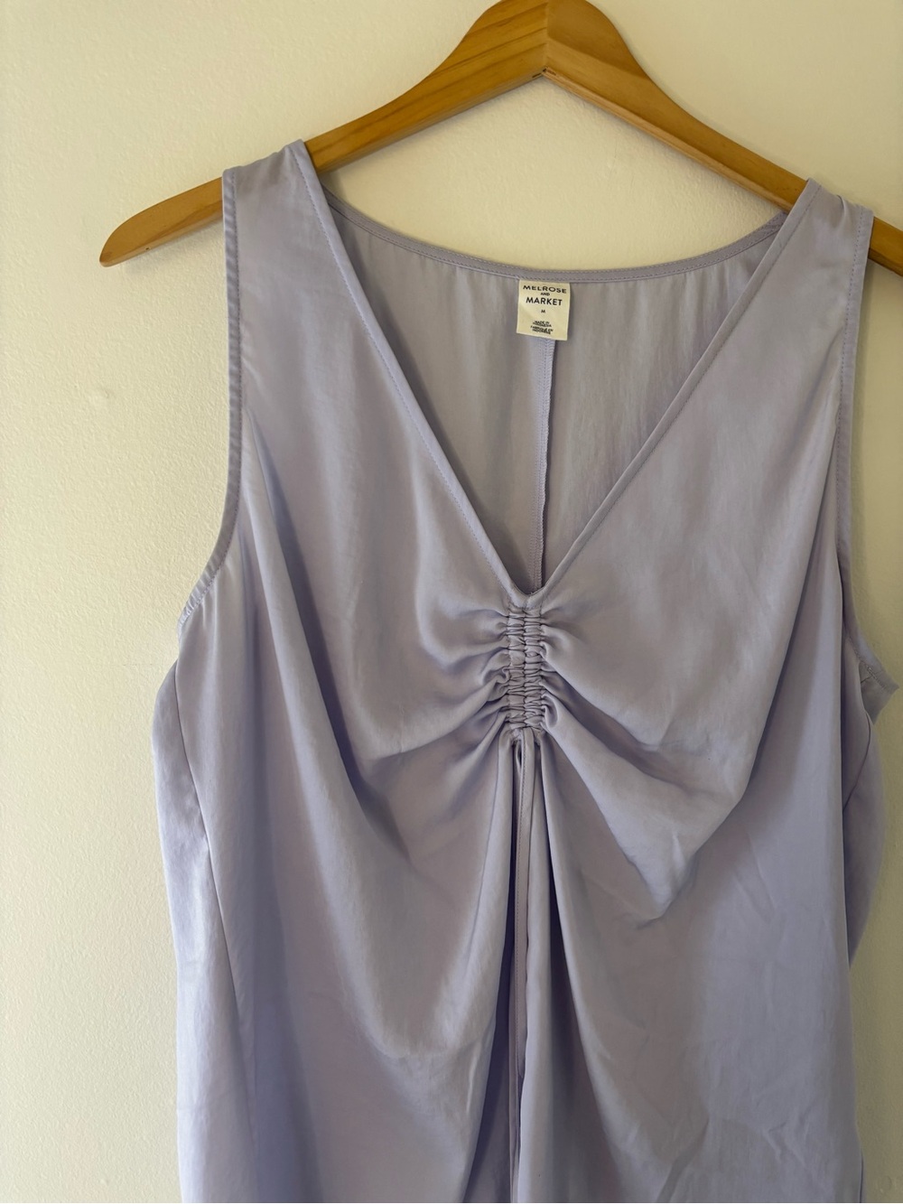 🪻Melrose and Market Lavender Sleeveless Tie Front Blouse Medium